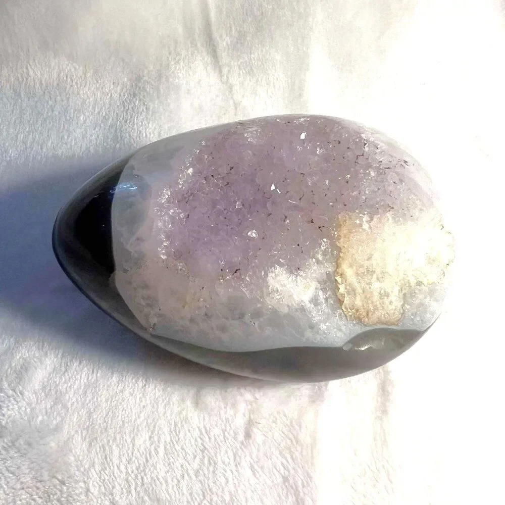 Amethyst Geode Crystal Egg